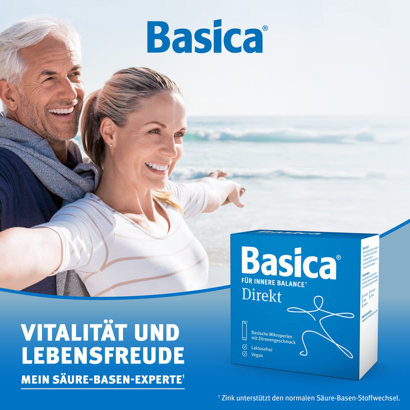 Basica Direkt, basic microbeads for direct consumption without water, for diet, alkaline fasting, vegan, lactose-free, 30 sticks (pack of 1) - NewNest Australia