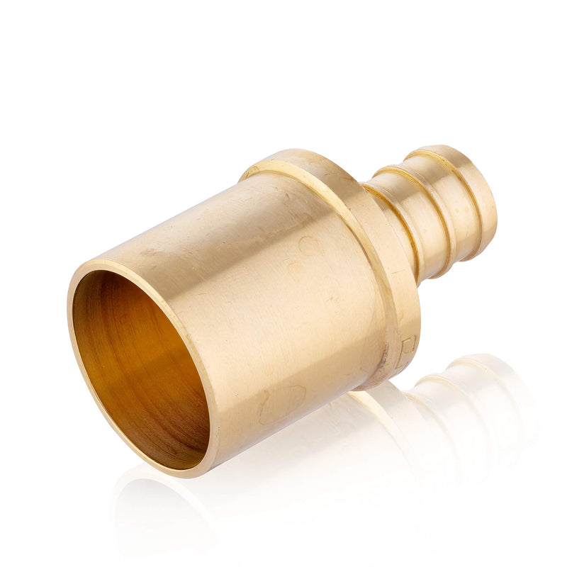 (Pack of 10) EFIELD PEX 1/2" x 3/4" Male Sweat Copper Adapter (Inside Copper Tube) Brass Fitting No Lead-10 Pieces - NewNest Australia