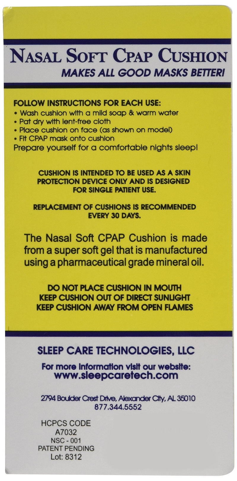 Nasal Soft CPAP Cushion - Blue - NewNest Australia