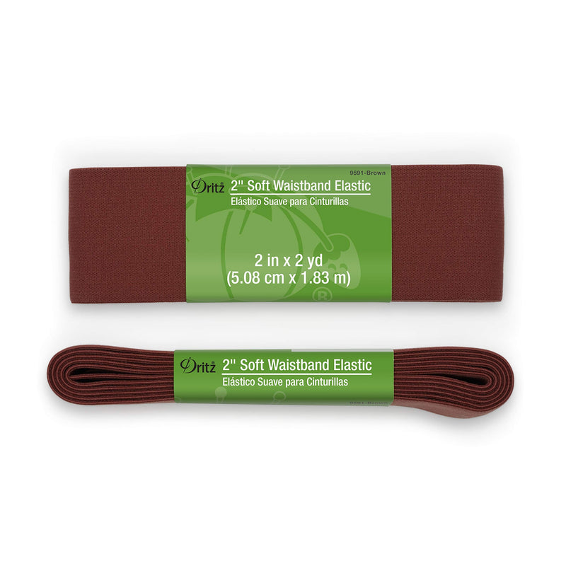 Dritz Notions Brown Elastic Soft Waistband 2", 2" - NewNest Australia