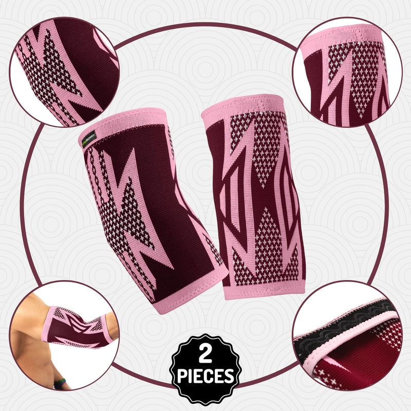 Pack Of 2 Elbow Braces For Men & Women - Elbow Compression Bandage For Tennis Elbow, Golfer'S Elbow Elbow Brace For Tendonitis, Joint Pain - Breathable & Non-Slip - NewNest Australia
