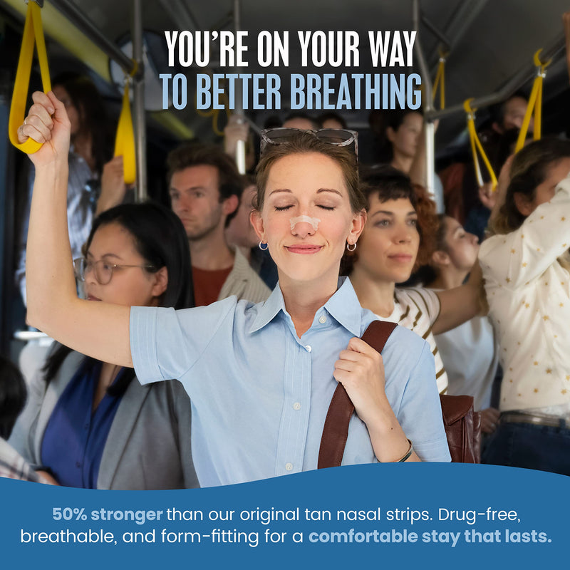 Breathe Right Extra Strength Tan Nasal Strips, Nasal Congestion Relief due to Colds & Allergies, Reduces Nasal Snoring caused by Nasal Congestion, Drug-Free, 44 count - NewNest Australia