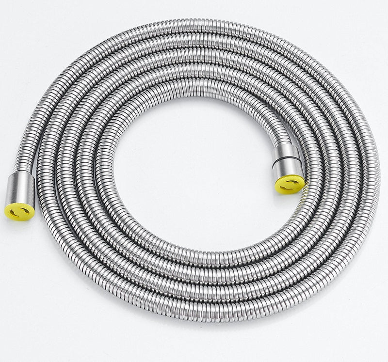 100 Inch Brass Fittings Extra Long Flexible Stainless Steel Replacement Handheld Shower Hose Brushed Nickel - NewNest Australia