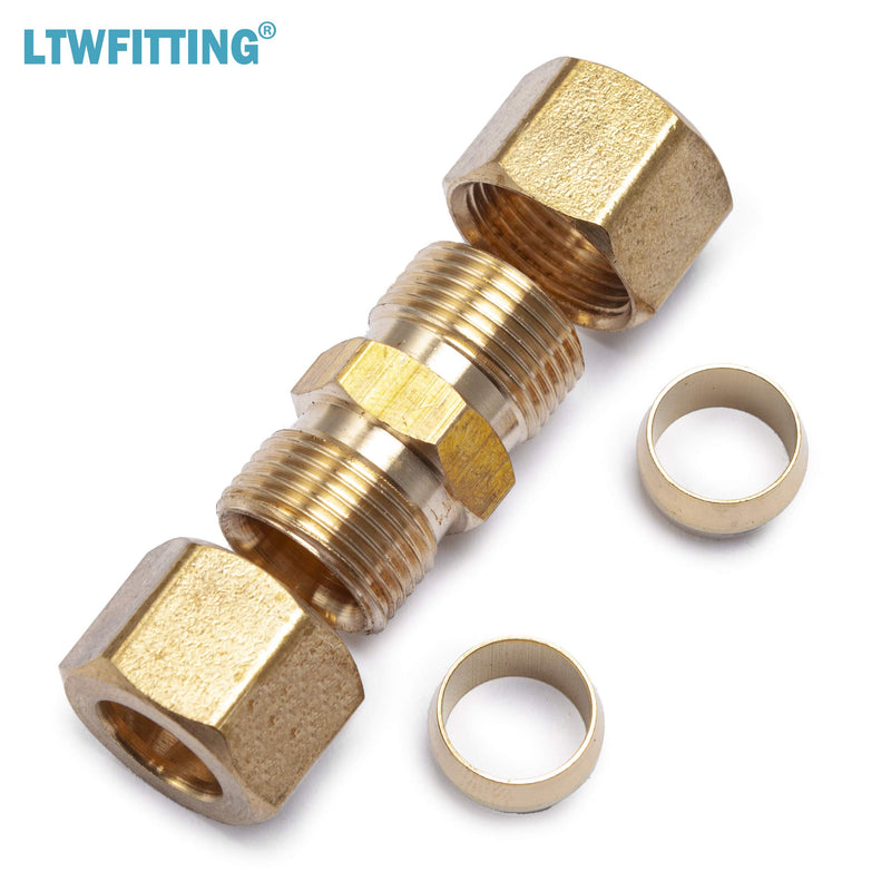 LTWFITTING 3/8-Inch OD Compression Union,Brass Compression Fitting(Pack of 10) - NewNest Australia