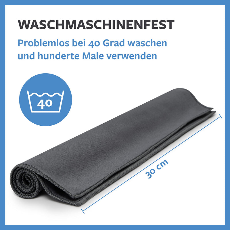 Carbigo® 210 GSM professional microfiber cloth - streak-free cleaning, glasses, screens - lint-free & soft microfiber cloth - innovative polishing cloth display 30x30cm (2x) 2 - NewNest Australia