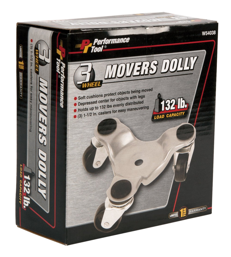 Performance Tool W54038 3 Wheel Moving Dolly - NewNest Australia