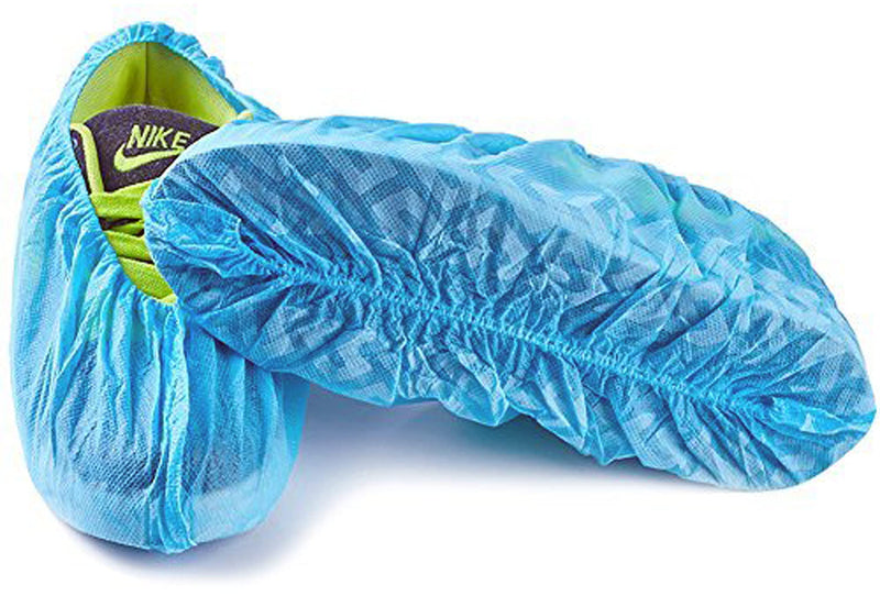 G & F Products - 13033 Premium 100 Pack (50 Pairs ) Disposable Boot & Shoe Covers Slip - Resistant fits up to size 11 US Men and 13 US Women, Blue, Large Slip-resistant Large 100 Pack - NewNest Australia