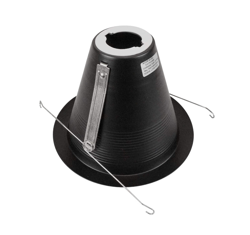 NICOR Lighting 6 inch Black Airtight Recessed Cone Baffle Trim, Fits 6 inch Housings (17550ABK) - NewNest Australia