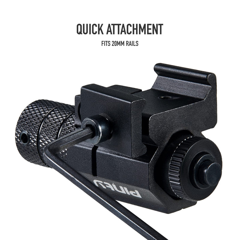 Pinty Compact Tactical Red Laser Sight with Picatinny Mount Alan Wrenches for Hunting - Easy and Bright - NewNest Australia