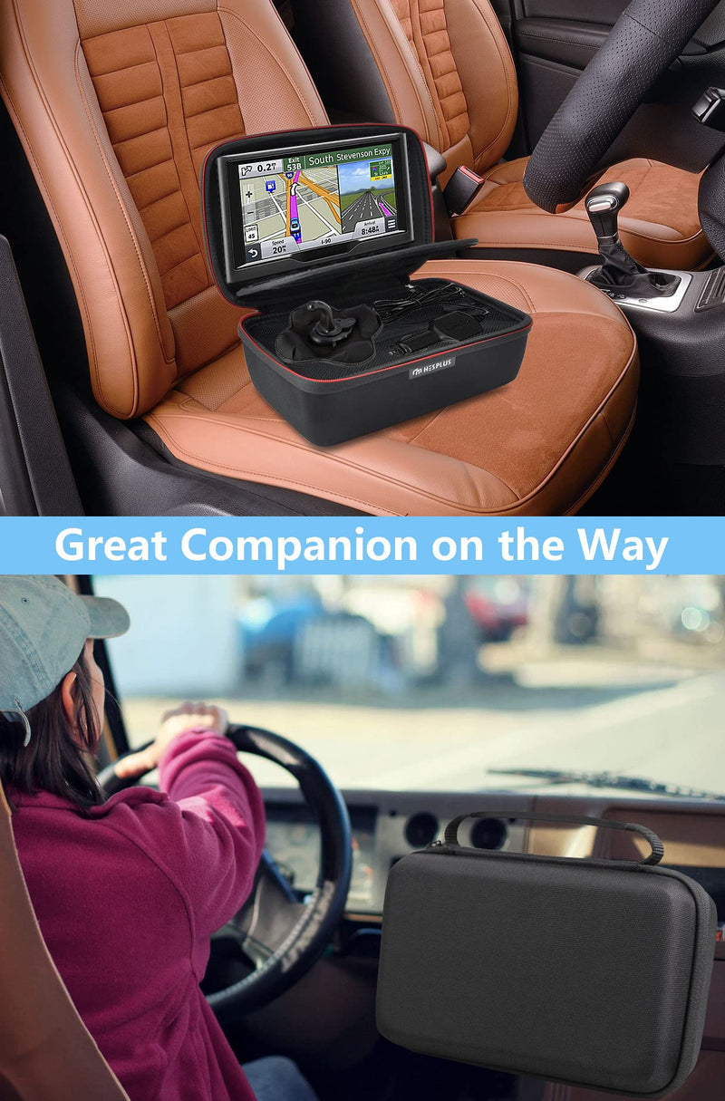 HESPLUS Hard Storage Travel Case Compatible with 6-7" Inch for Garmin DriveSmart 65 / 61 LMT-S Drive 61 / 50 Nuvi 2797LMT 65LM 2757LM 2689LMT Tomtom Go Via Mio GPS Navigator and Accessories - NewNest Australia
