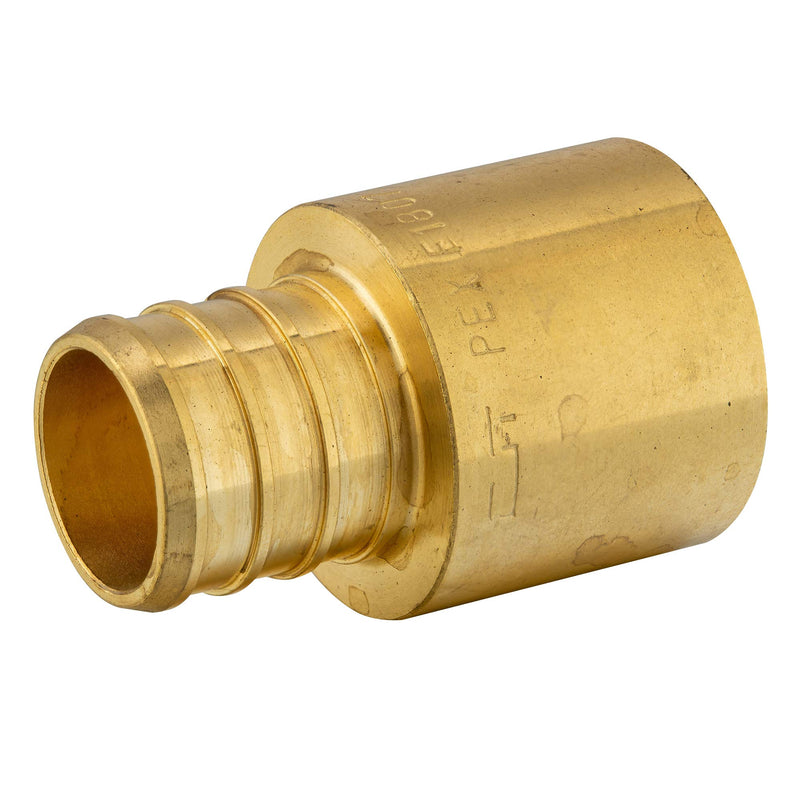 (Pack of 10) EFIELD PEX 3/4" x 3/4" Female Sweat Copper Adapter Brass Fitting No Lead-10 Pieces - NewNest Australia