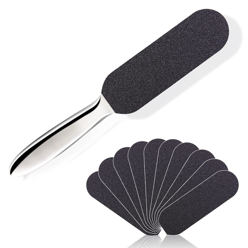 Bng Foot File Set, 50 Pieces Replacement Sandpaper Refill Pads, Pedicure Tool For Stainless Steel Foot Rasp, Hard, Cracked Heel, Dead Skin, Cuticles, Callus Remover, #180 - NewNest Australia