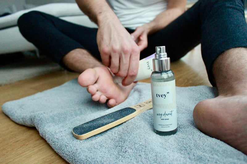 tvey" away with it: callus remover spray with immediate effect - remedy for calluses and dry skin - with extra urea for soft feet - callus softener made in Germany 100ml vegan - NewNest Australia