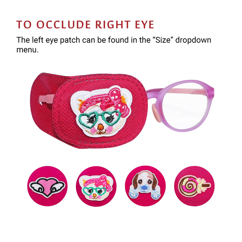 Astropic 4Pcs Right Eye Patches for Kids Glasses (Pink) - NewNest Australia