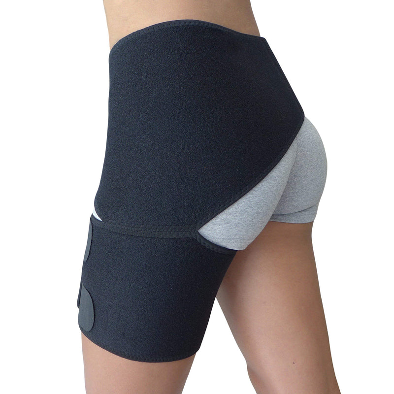 Hip Brace - Sciatica Pain Relief Brace - Thigh Hamstring Compression Support Wrap - Stabilizer for Groin, Hip Flexor, SI Joint for Labral Tear, Arthritis, Bursitis, Sciatic Nerve pain for Men Women - NewNest Australia