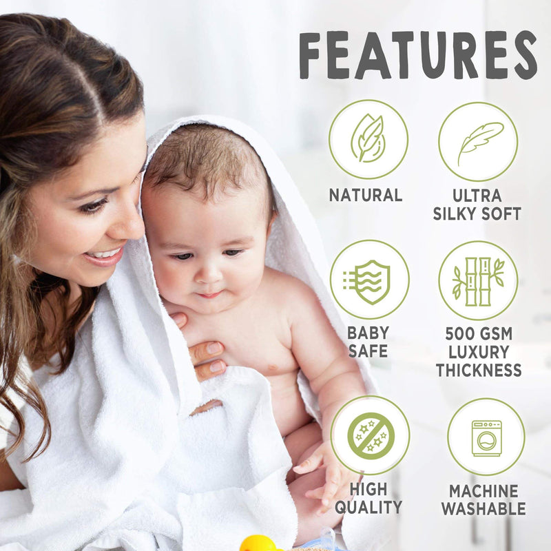 Baby Hooded Towel - Bamboo Baby Towel by KeaBabies - Organic Bamboo Towel - Infant Towels - Large Bamboo Hooded Towel - Baby Bath Towel with Hood for Girls, Babies, Newborn Boys, Toddler (Bear) Bear - NewNest Australia