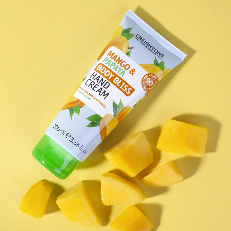 Body Bliss Cream Heroes (3 x 50ml Hand Cream) - Nourishes Hands & Cuticles. Formulated with 90% Naturally Derived Ingredients. Coconut Water, Mango & Papaya & Vanilla & Macadamia. - NewNest Australia