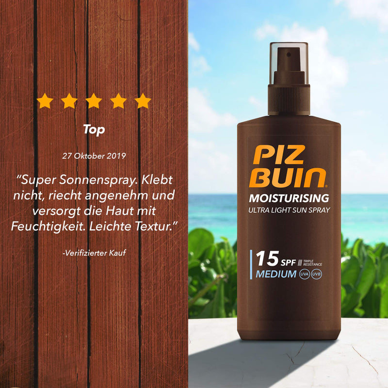 Piz Buin 200Ml Ultra Light Spray Spf15 - NewNest Australia