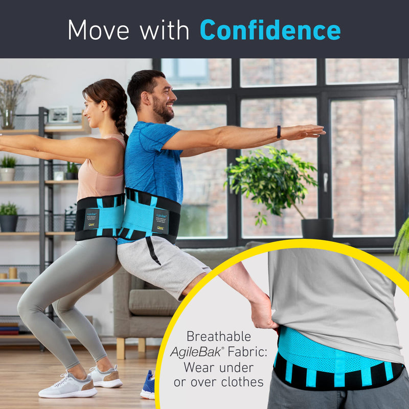 Clever Yellow Back Support Belt for Men and Women - Therapeutic Lower Back Support - The Only Certified Medical-Grade Lumbar Back Support for Back Pain Relief and Injury Prevention - XL XL (Pack of 1) - NewNest Australia