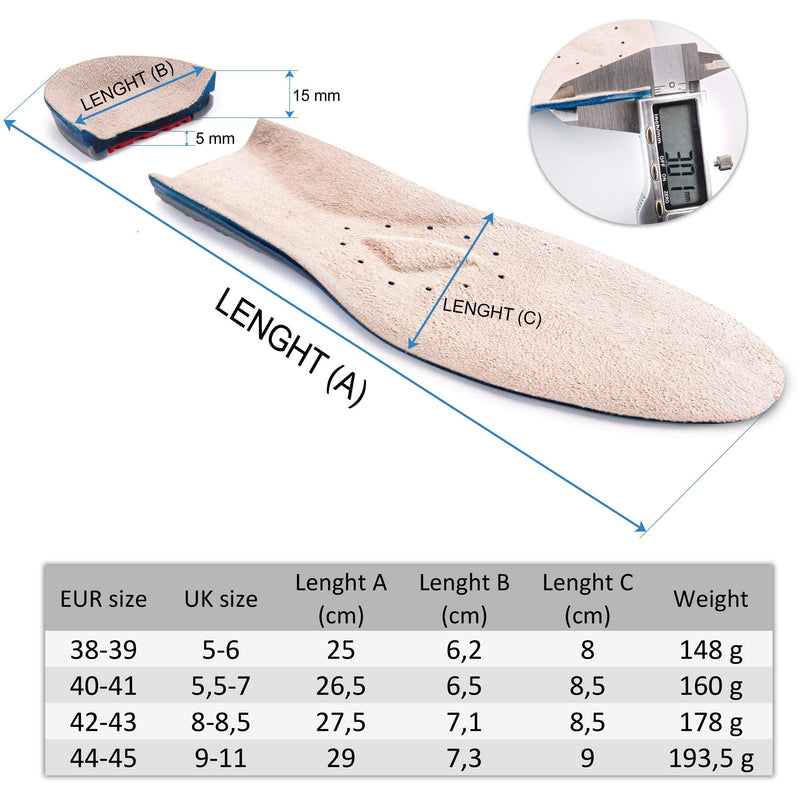SULPO Plantar Fasciitis & Heel Spurs Insoles - Silicone Shoe Insoles for Men & Women - Ideal for Sports, Office, Work, Daily Life, Hiking (40-41 EU / 5.5-7 UK (S)) 40-41 EU / 5,5-7 UK (S) - NewNest Australia