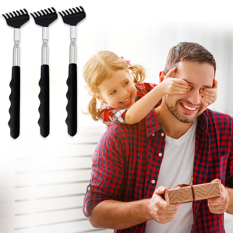 Yexixsr 3 Pack Extendable Back Scratcher Portable Telescopic Back Massager Back Scratchers for Men Women Kids Adults, Back Scratching Tool with Rubber Handles - NewNest Australia