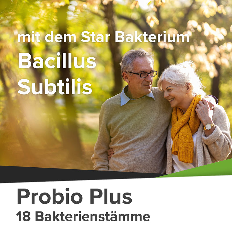 Probio Plus 180 Capsules - 18 Strains Including Bacillus Subtilis (Microbe Of The Year 2023), 20 Billion Cbe Per Day (200 Billion Cfu/G) - With Inulin - Enteric Juice-Resistant Capsules, Vegan - NewNest Australia