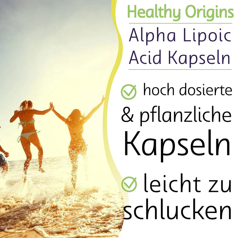 Healthy Origins, Alpha Lipoic Acid (Alpha Lipoic Acid), 600mg Depot, 2-Day Dose, 150 Capsules, Laboratory Tested, High Dose, Gluten Free, Soy Free, Non-GMO - NewNest Australia