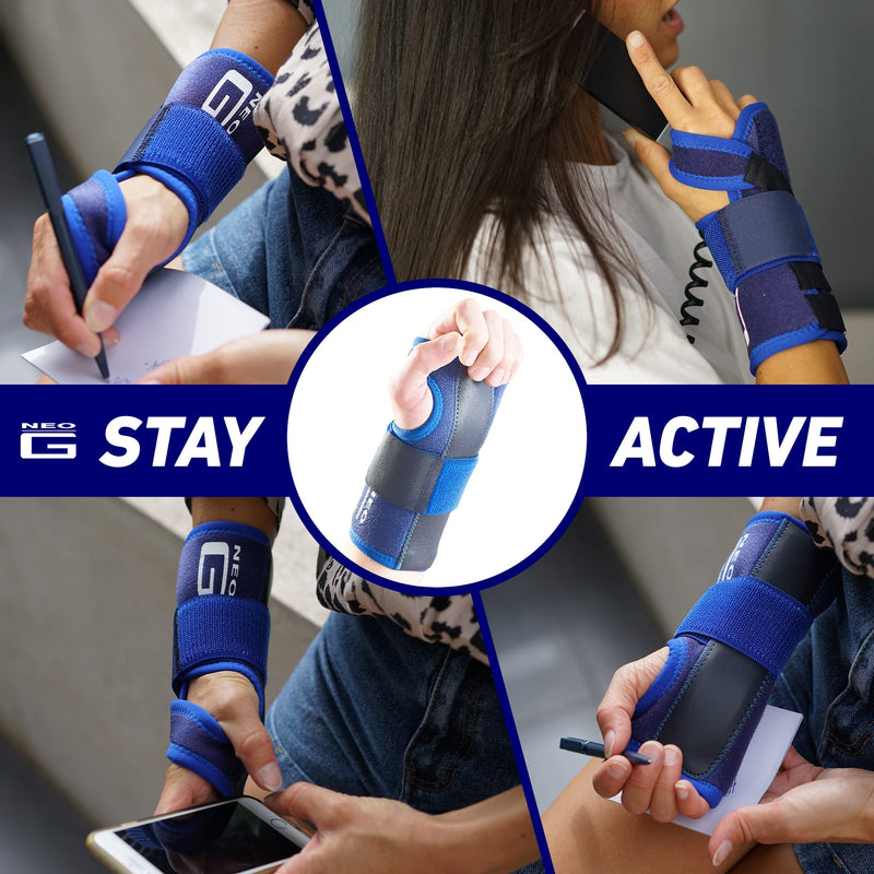 Neo-G Wrist Support Stabilized – Carpal Tunnel Wrist Splint – Wrist Support for Arthritis, Tendonitis, Joint Pain, Sprains - Wrist Brace Adjustable Compression Hand Support Right Hand Right - NewNest Australia