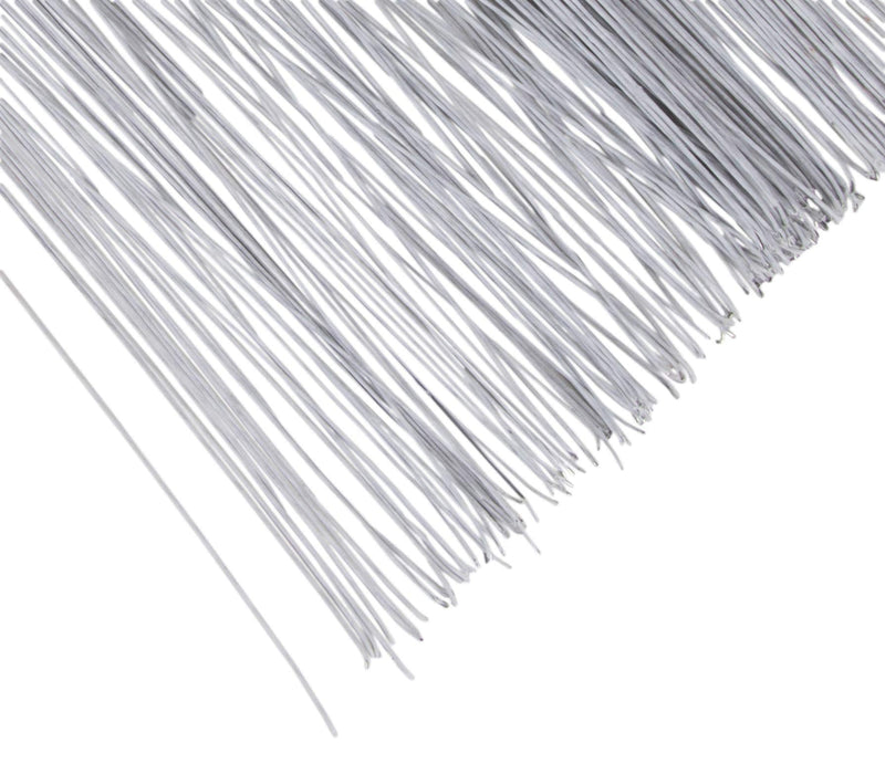 Floral Wire - 300 Piece Flower Wire, 22 Gauge Floral Stem Wire for Florist Flower Arrangement, Bouquet Stem Warpping and DIY Craft, White, 16 Inches - NewNest Australia