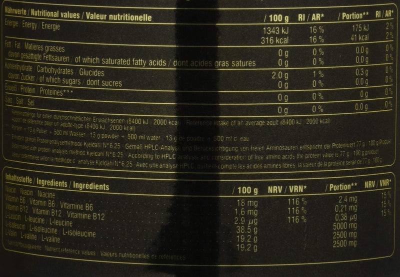Peak Bcaa - Ts-Technology - 500G Flavor Mango-Melon I 38 Servings I Powder I Branched-Chain Amino Acids I 2:1:1 (Leucine: Isoleucine: Valine) I Quick Absorption I Vegan - NewNest Australia