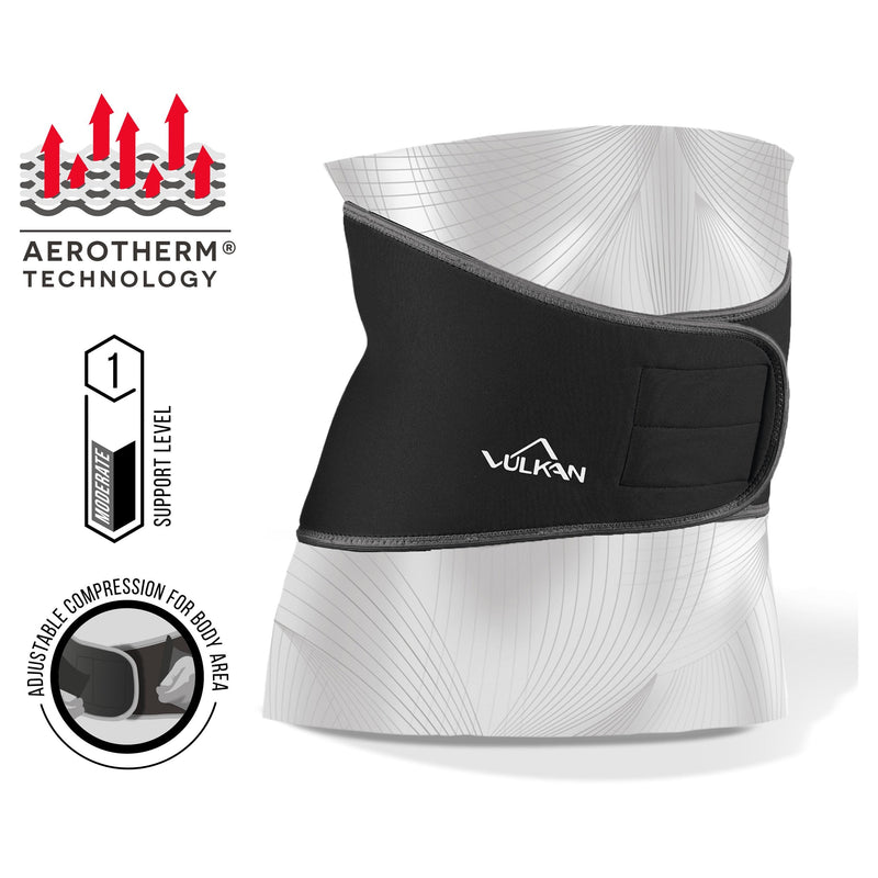 Vulkan Classic Back Support, Small, 70 To 80 Cm, Lumbar Support Brace For Muscle Pain And Posing, Lower Back Belt For Lumbosacral Stability, Braces, Athletics - NewNest Australia