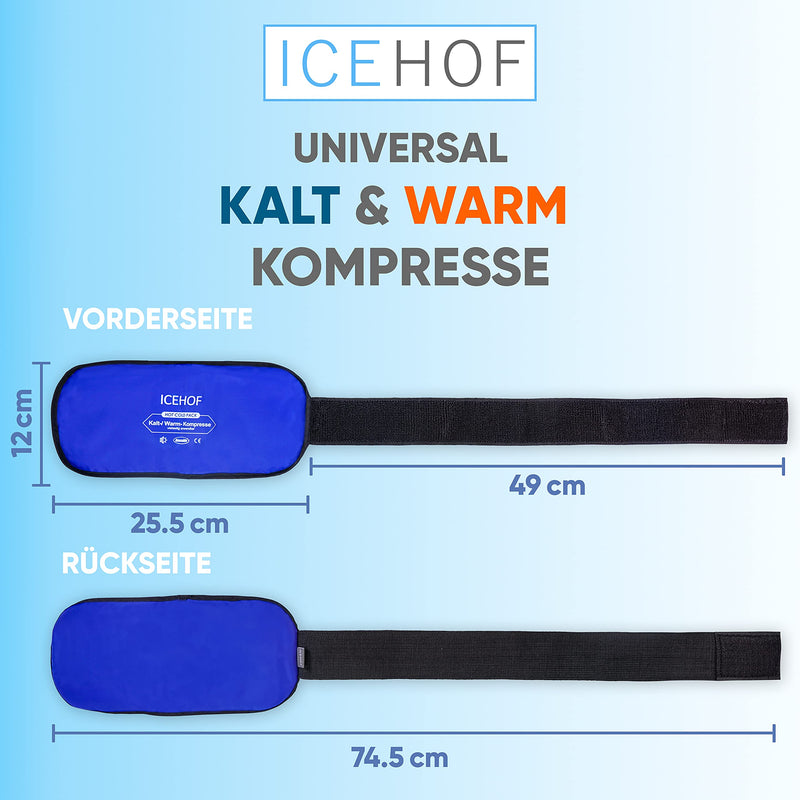 Icehof Universal Cooling Pad With Velcro Fastener - Flexible And Easy To Use All Over The Body - Cooling Gel Cold Compresses Cooling Pack Gel Cooling Bandage - NewNest Australia