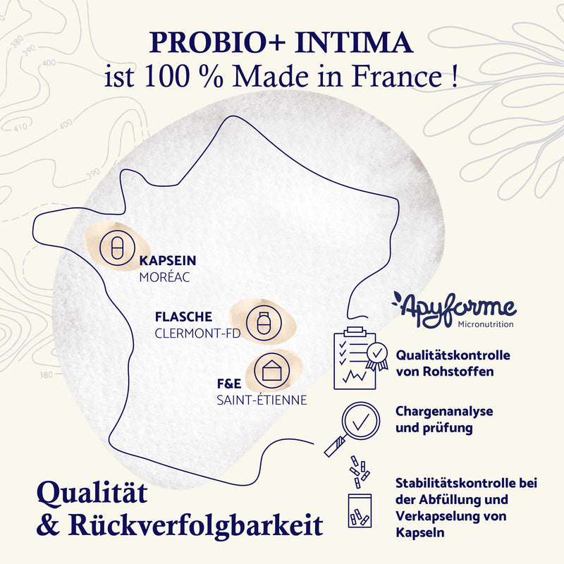 Apyforme - Probio+ Intima - Intimate Flora - Up To 40 Billion Cfu Per Day - 4 Strains Lactobacillus Reuteri, Rhamnosus Crispatus And Acidophilus - 100% French - NewNest Australia