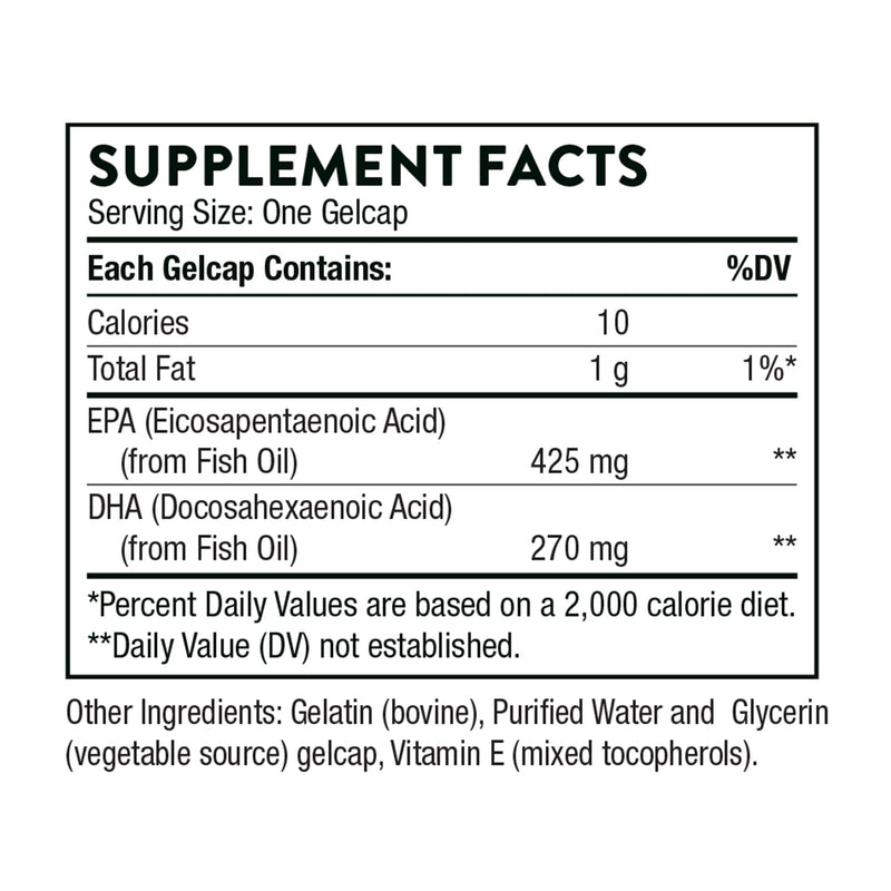 Thorne Research - Super EPA - Concentrated Omega-3 Fatty Acid Supplement - EPA and DHA - 90 Gelcaps - NewNest Australia