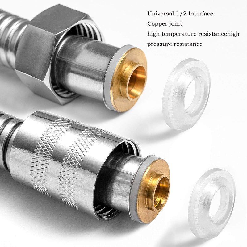 OIETON Extra Long Shower Hose 118 Inches , Flexible Stainless Steel Handheld Shower Hose, Anti-Explosion Anti-Kink Leakproof Hose, Universal Brass Connectors, Replacement Metal Extension Shower Hose - NewNest Australia