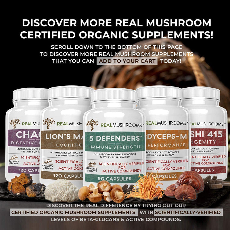 Lions Mane Brain and Focus Supplements - Mushroom Powder Extract Capsules - Non GMO and Gluten Free Supplement for Better Cognitive Health 120 Count (Pack of 1) - NewNest Australia