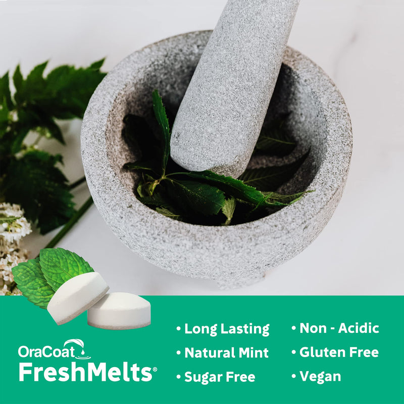 OraCoat® FreshMelts® Fresh Breath Stick-on™ Melts for Lasting Freshness, Sweet Mint 40 Count - NewNest Australia