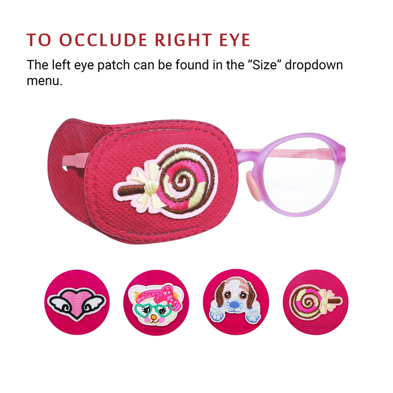Astropic 4Pcs Right Eye Patches for Kids Glasses (Pink) - NewNest Australia