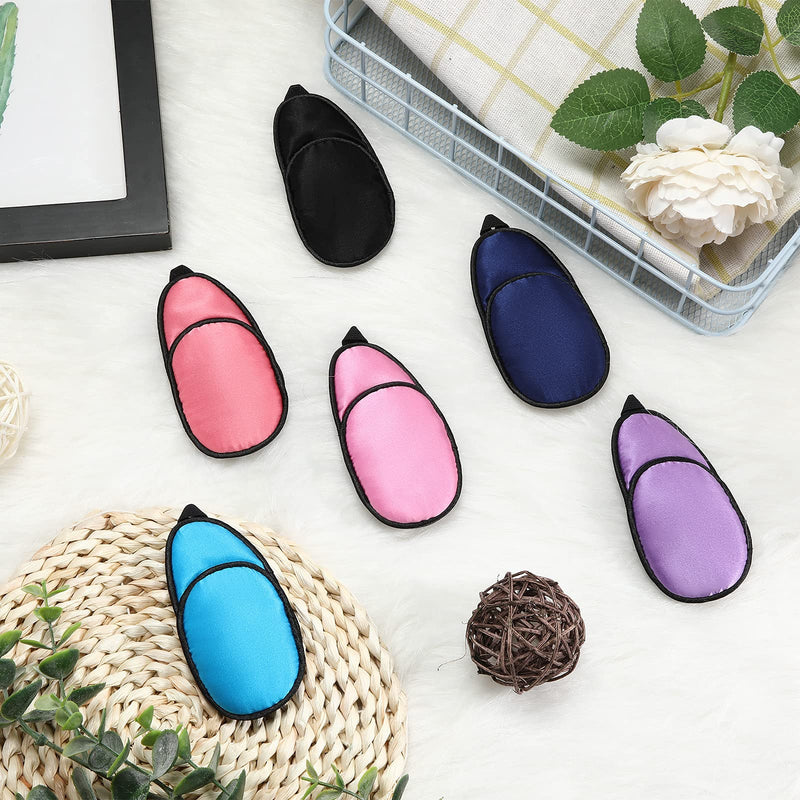 6 Pieces Silk Eye Patch for Adults Kids Glasses to Cover Either Eye Soft Eye Glass Cover Single Eye Patches (Classic Style) Classic Style - NewNest Australia