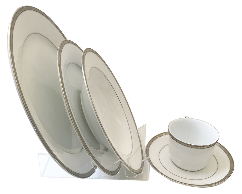 NewNest Australia - 3-5 Piece Upright Dinnerware Plate Place Setting Display Stand (Item #102113) 