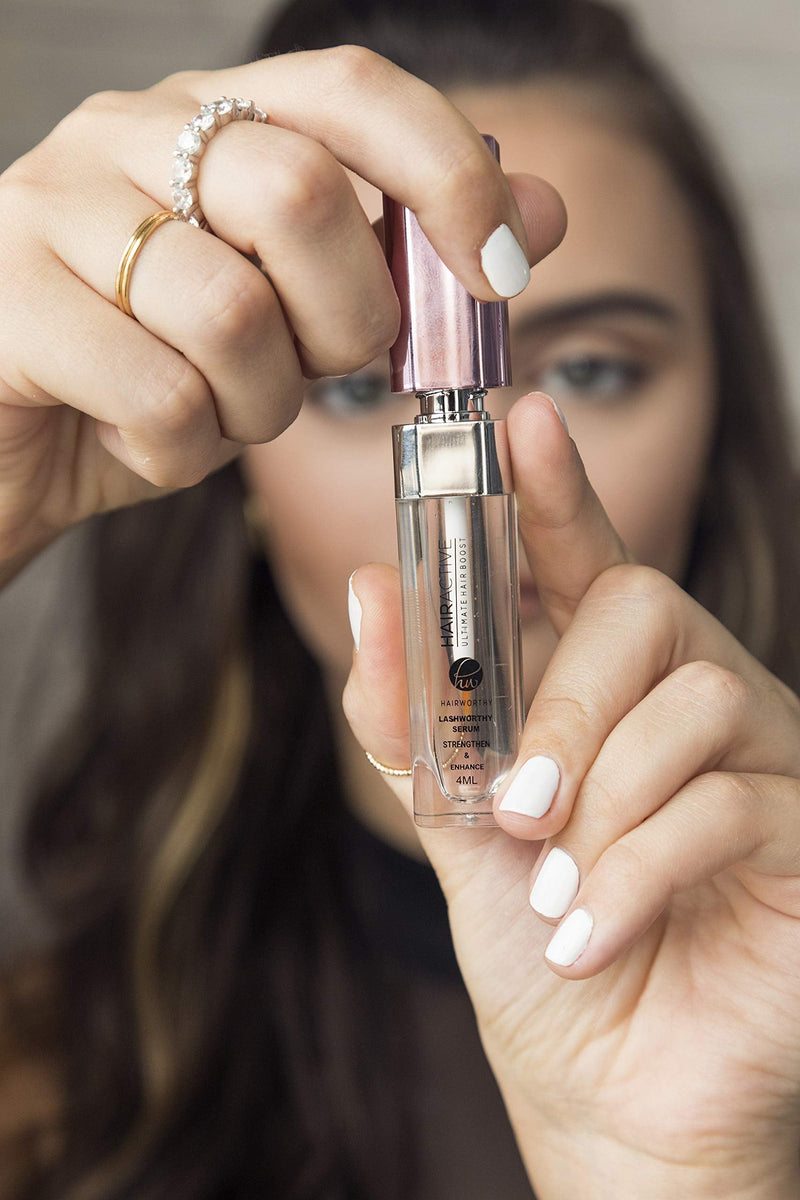 Hairworthy Lashworthy Eyelash Enhancer Serum for Longer, Thicker and Stronger Eyelashes. Powerful formula for Beautiful, Luscious and a more Noticeable Look. - NewNest Australia