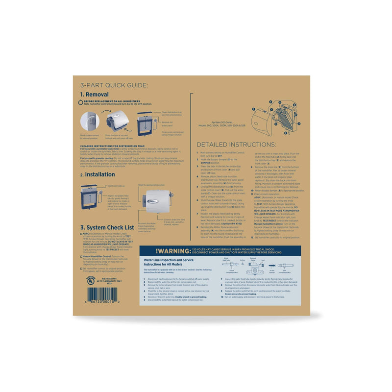 Aprilaire - 10 A2 10 Replacement Water Panel for Whole House Humidifier Models 110, 220, 500, 500A, 500M, 550, 550A, 558 (Pack of 2) Aluminum - NewNest Australia