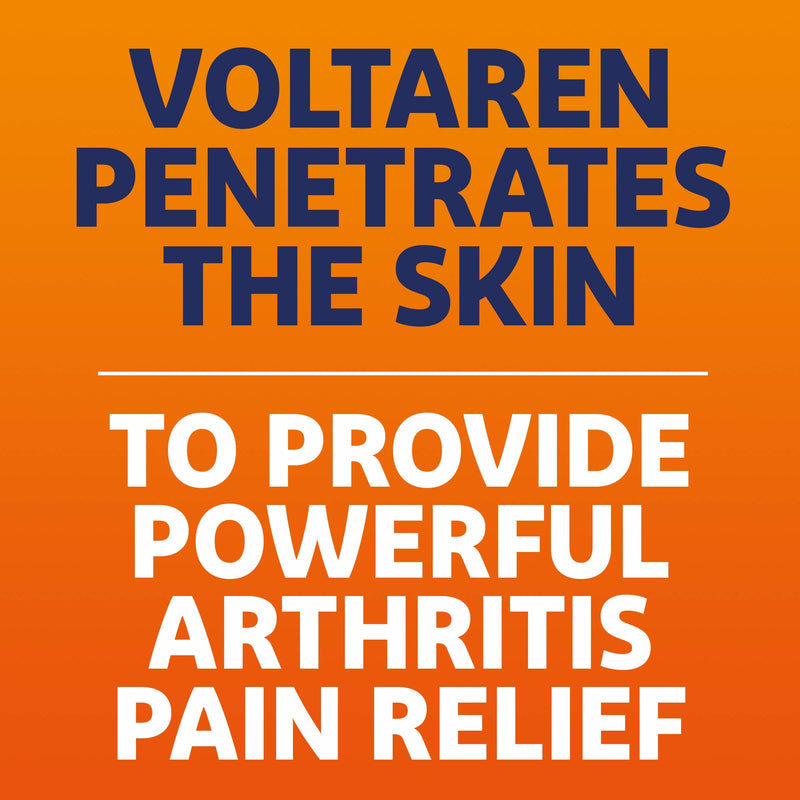 Voltaren Arthritis Pain Gel for Topical Arthritis Pain Relief, #1 Doctor Recommended Topical Pain Relief Brand, No Prescription Needed - 3.5 oz/100 g Tubes (Pack of 2) - NewNest Australia