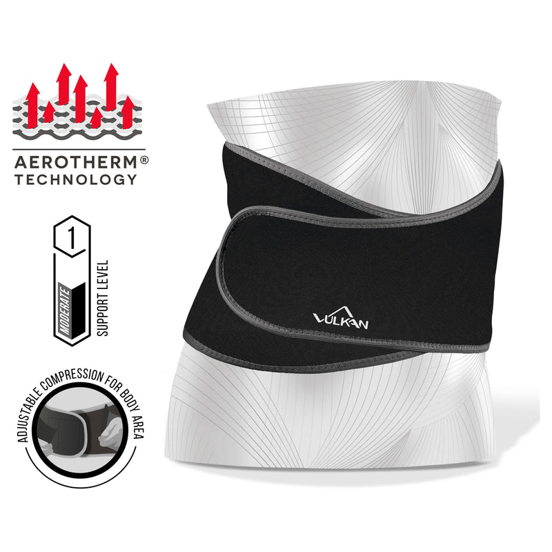 Vulkan Classic Back Support, One Size, Universal Fitting Lumbar Support Brace for Muscle Pain and Posing, Lower Back Belt for Lumbosacral Stability, Braces - NewNest Australia