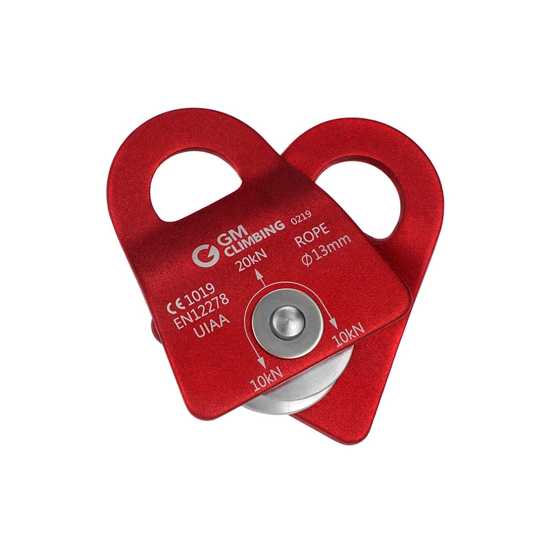 GM CLIMBING 20kN Micro Prusik Minding Pulley 1/2" CE UIAA Certified Red (Single Unit) - NewNest Australia