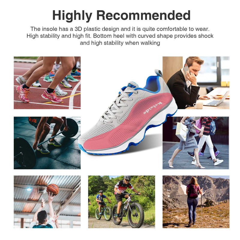 Orthotic Insoles, High Arch Support Soft Insert for Flat Feet, Plantar Fasciitis, Feet Pain, Foot Valgus, Over Pronation, Walking Fit Insoles for Men and Women UK-9-280mm Red - NewNest Australia