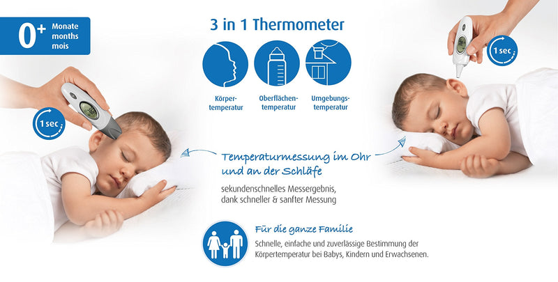 Reer 98020 SkinTemp 3in1 infrared fever thermometer - NewNest Australia