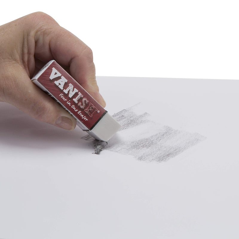 Acurit Vanish Four in One Art Eraser (1 Pack) -No Mess Pencil Eraser Replaces Hard Rubber Eraser, Vinyl & Kneaded Eraser 1 Pack - NewNest Australia