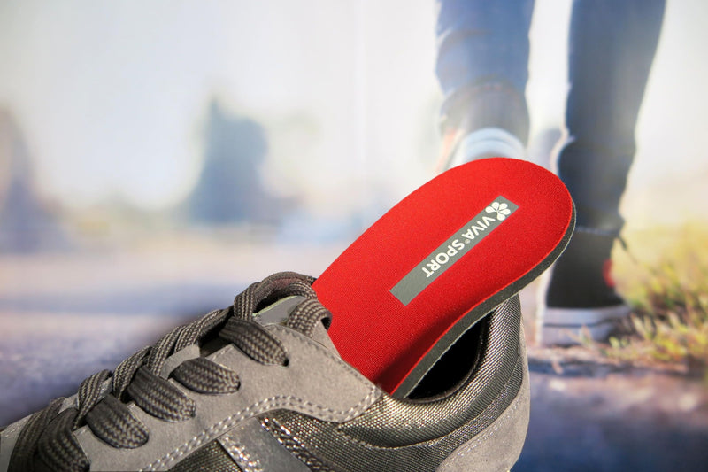 pedag Viva Sport insoles - sporty shoe insoles made of high-quality cushioning material | relieves pressure points on the sole of the foot 44 EU Red Red - NewNest Australia