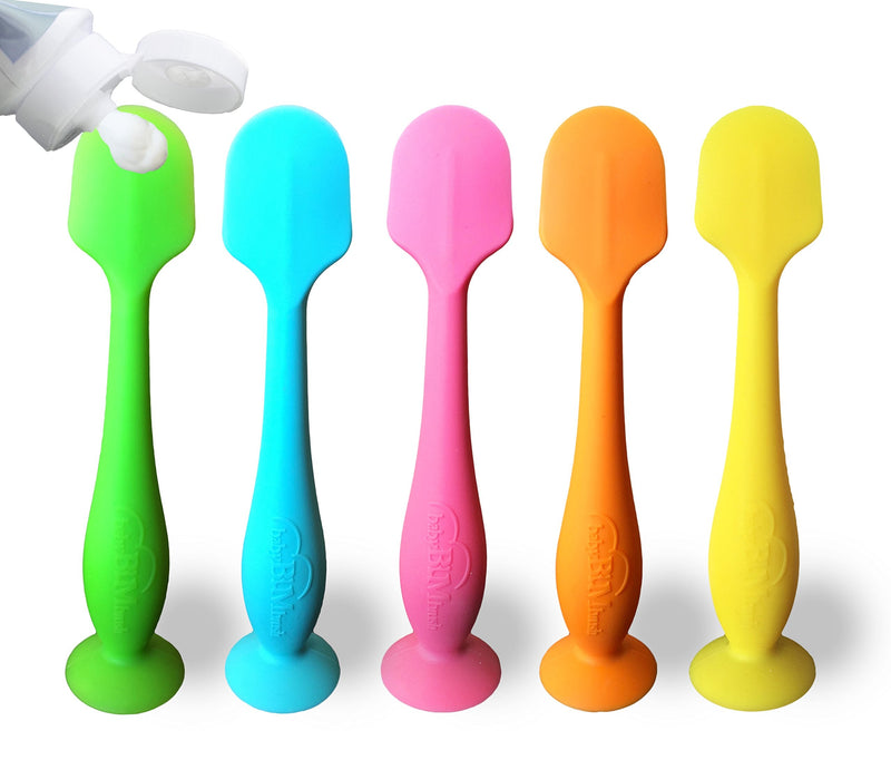 Bumco Baby Bum Brush Original Diaper Rash Cream Applicator, Soft Flexible Silicone Brush, Unique Gift [Blue] Blue - NewNest Australia